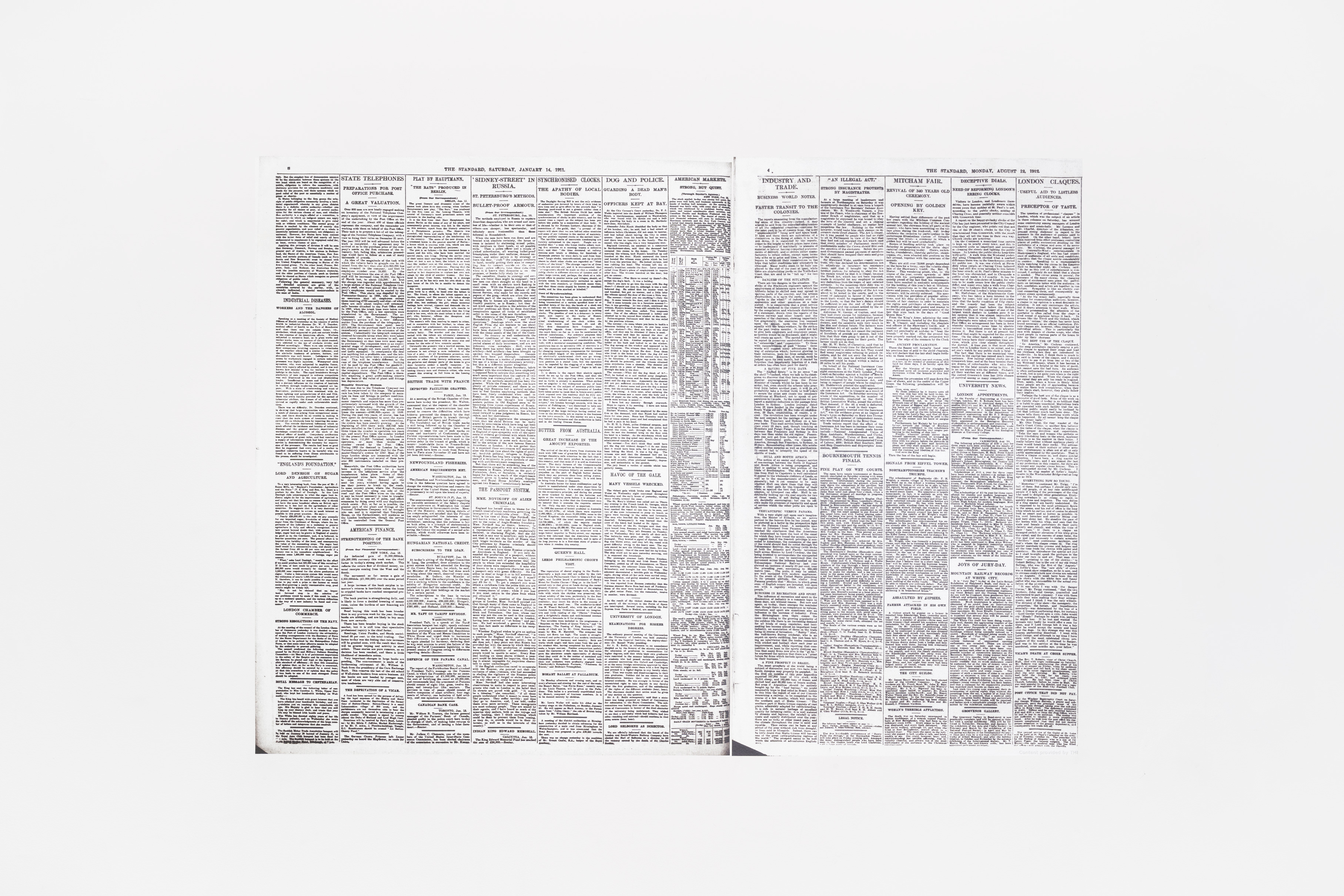 Eloise Hawser, London Claques – Synchronised Clocks/Deceptive Dials, Vinyl. 2025. Photo : Peter Otto (ELOISE HAWSER: 20)