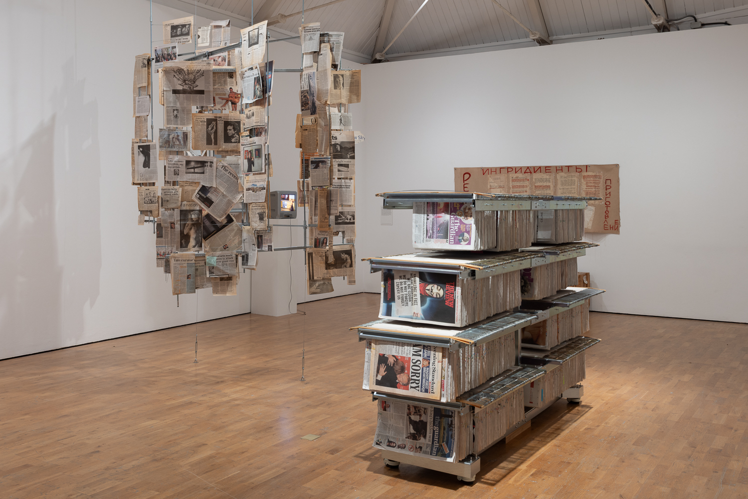 I Find Myself  installation view featuring Eloise Hawser’s commission, 2025. Photography by Rob Harris © Modern Art Oxford (ELOISE HAWSER: 2)