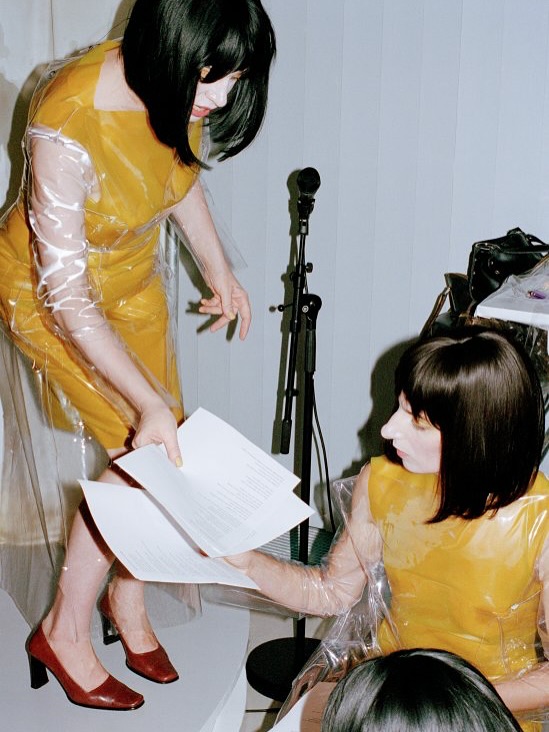 TLC23 and The Amber Press, performance still, 2024, Kunstverein Dortmund, 2024,  photographed by Steven Natusch (KATIE SHANNON 2)