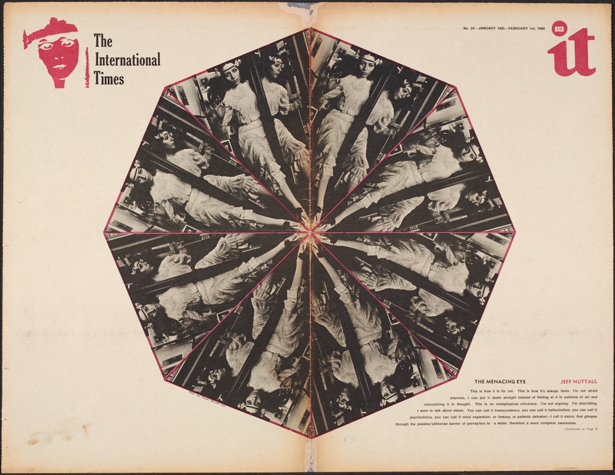 The Menacing Eye, Jeff Nuttall, International Times issue 24, 1968. (The Psychopathic Now! 0)